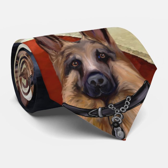 GERMAN SHEPHERD NECK TIE (Rolled)