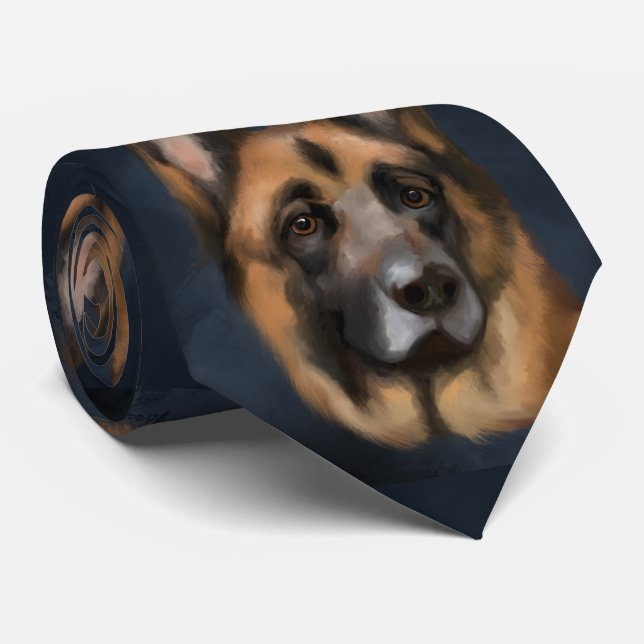 GERMAN SHEPHERD     NECK TIE (Rolled)