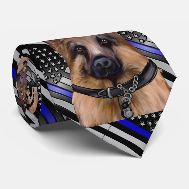GERMAN SHEPHERD NECK TIE (Rolled)