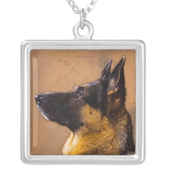 German Shepherd Necklace (Front)