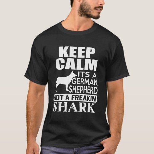 German Shepherd Not A Shark T_Shirt