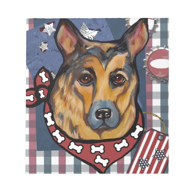 GERMAN SHEPHERD NOTEPAD (Front)