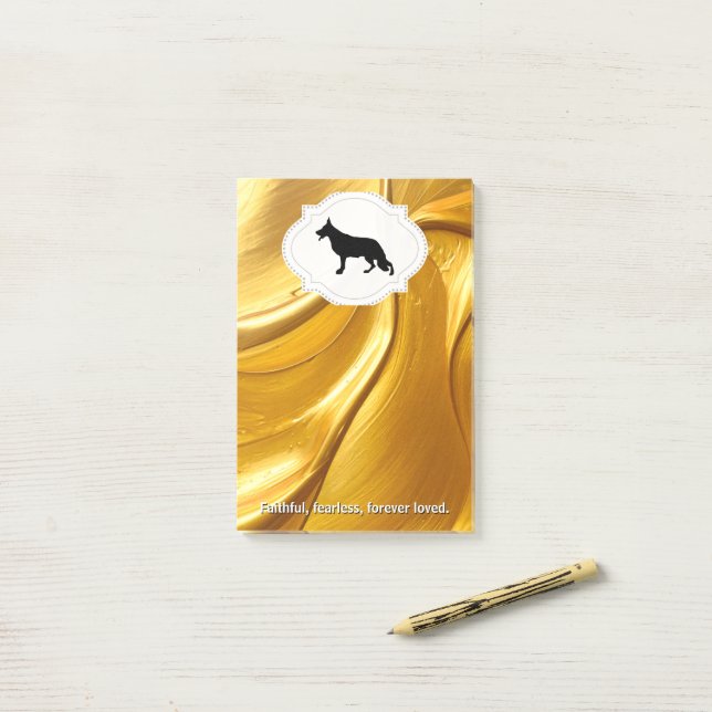 German Shepherd Notes (On Desk)