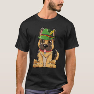German Shepherd Oktoberfest Boys Lederhosen Alpin T-Shirt