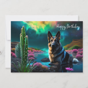 German Shepherd on an Alien World Birthday