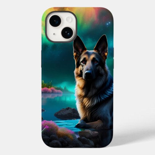 German Shepherd on an Alien World Case_Mate iPhone 14 Case