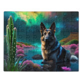 German Shepherd on an Alien World Jigsaw Puzzle