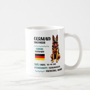 German Shepherd Origin Funny German Shepherd Lover Coffee Mug