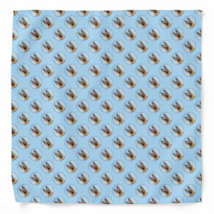German Shepherd Painting - Cute Original Dog Art Bandana