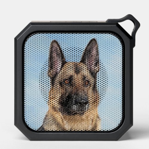 German Shepherd Painting _ Cute Original Dog Art Bluetooth Speaker