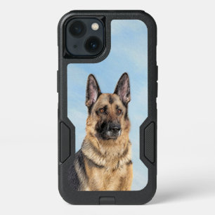German Shepherd Painting - Cute Original Dog Art iPhone 13 Case