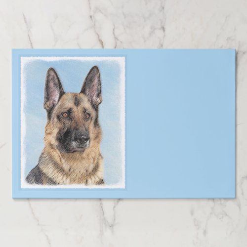 German Shepherd Painting _ Cute Original Dog Art Paper Pad