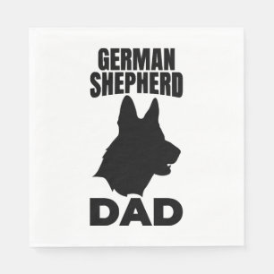 German Shepherd Papa Napkins