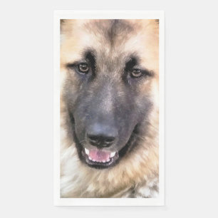 GERMAN SHEPHERD PAPER GUEST TOWELS