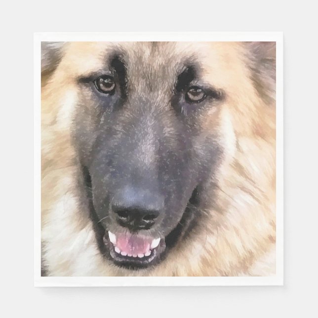 GERMAN SHEPHERD PAPER NAPKINS (Front)