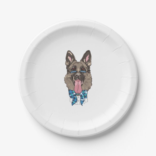 German Shepherd   Paper Plates (Front)