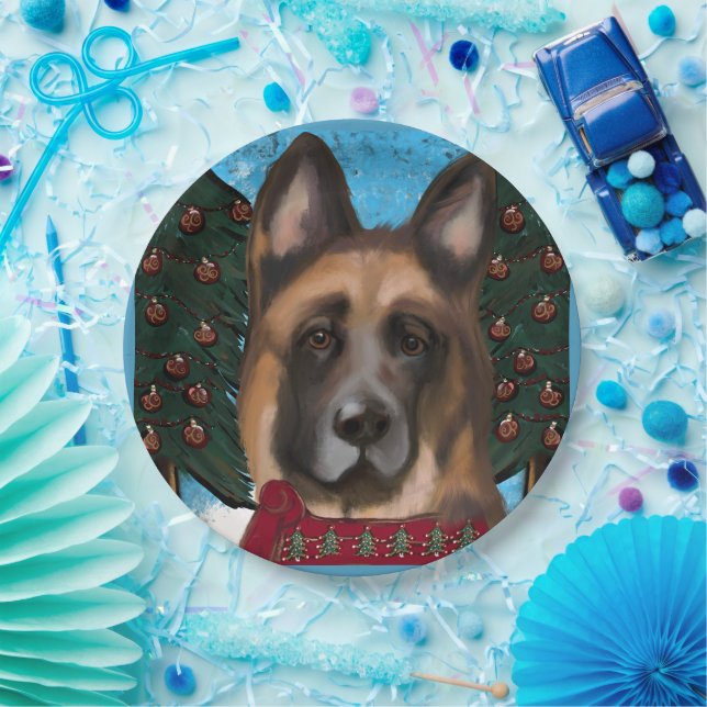German Shepherd  Paper Plates (Party)