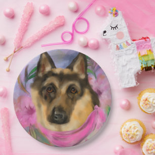 GERMAN SHEPHERD        PAPER PLATES