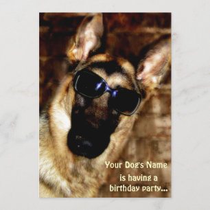 German Shepherd Party Invitations