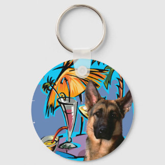 German Shepherd PartyTime Keychain