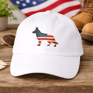 German Shepherd Patriotic Performance Cap