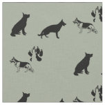 German Shepherd Pattern Fabric