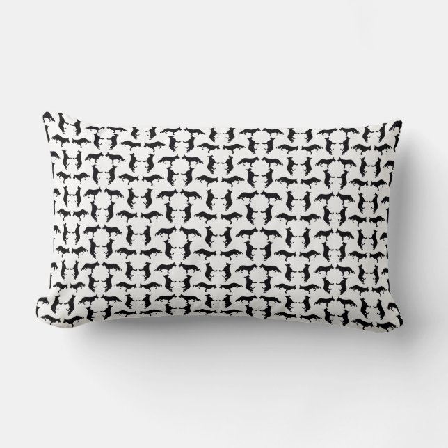 German Shepherd Pattern Lumbar Pillow (Front)