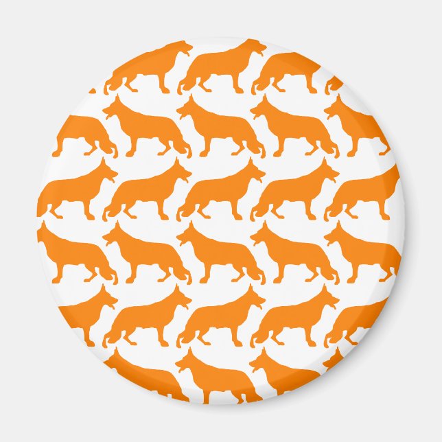 German  Shepherd Pattern Magnet (Front)
