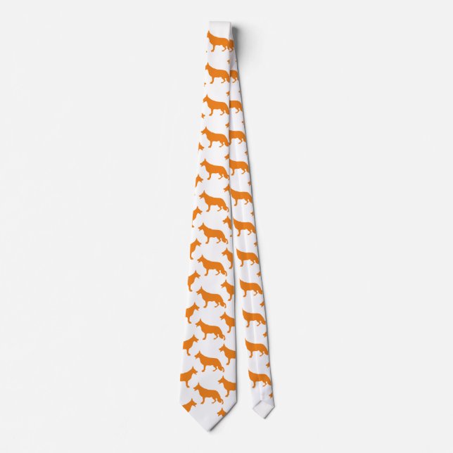 German  Shepherd Pattern Neck Tie (Front)