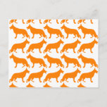 German  Shepherd Pattern Postcard