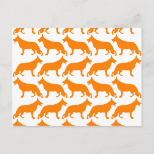 German  Shepherd Pattern Postcard
