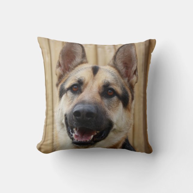 German Shepherd Pet Dog Throw Pillow Home Decor (Front)