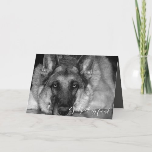German Shepherd Pet Loss Sympathy Card