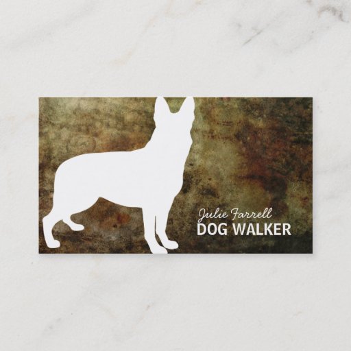 Customizable German Shepherd Pet Realated Business Card Templates