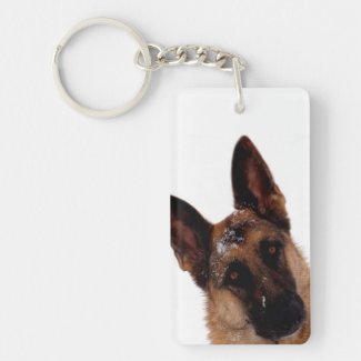 German Shepherd Photo Keychain German Shepherd Photo Keychain