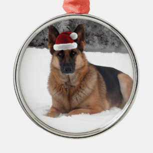 German Shepherd Photo Metal Ornament