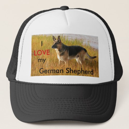 German Shepherd Photo on Ball Cap