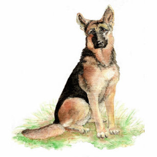 German Shepherd Photo Sculpture
