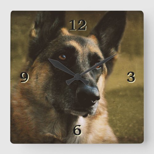 German Shepherd Photo Wall Clock