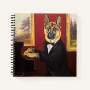German Shepherd   Piano Waltz Notebook