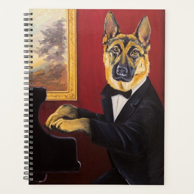 German Shepherd | Piano Waltz Planner (Front)