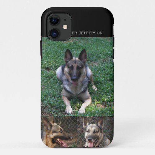 German Shepherd Picture Collage iPhone 11 Case