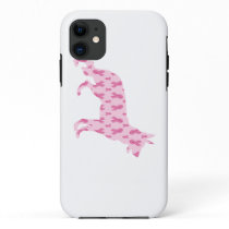 German Shepherd Pink Cancer Ribbons iPhone 11 Case