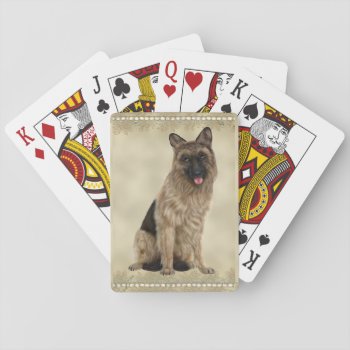 German Shepherd Playing Cards by PetShopStore at Zazzle