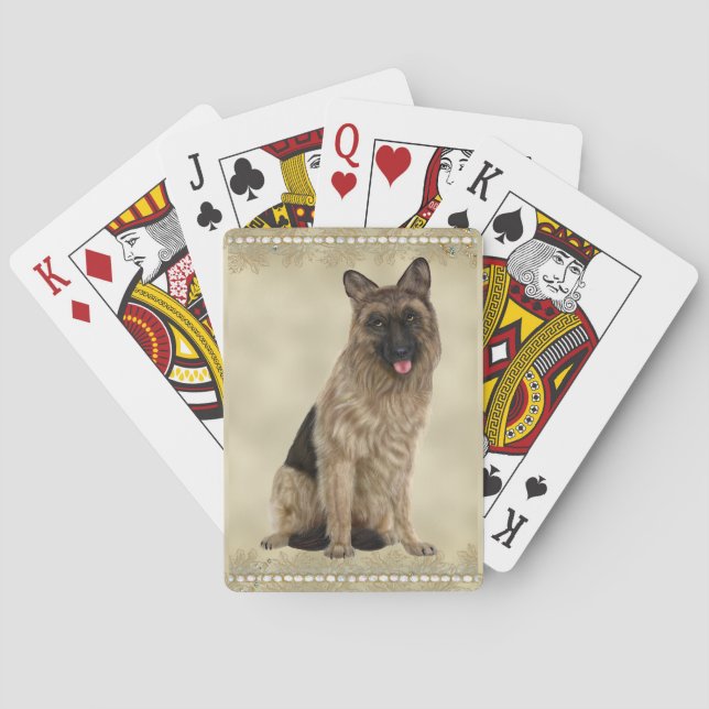 German Shepherd Playing Cards (Back)