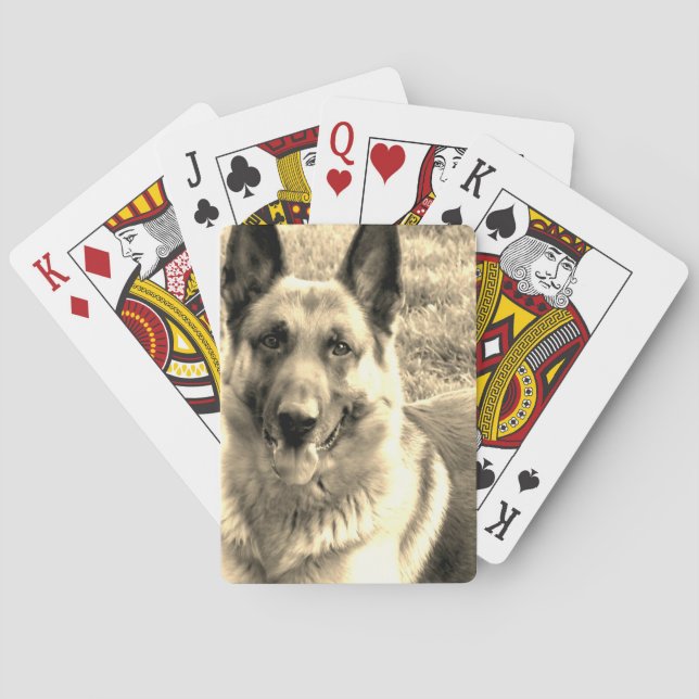 German Shepherd Playing Cards (Back)