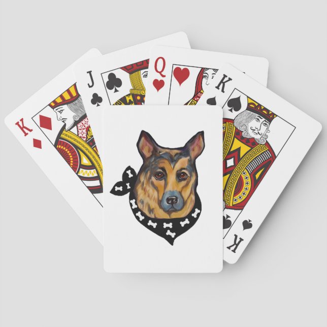 GERMAN SHEPHERD POKER CARDS (Back)