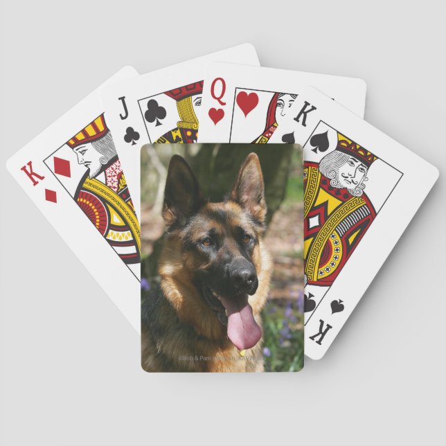 German Shepherd Poker Cards (Back)