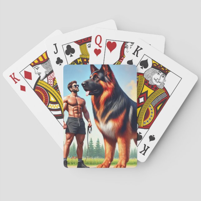 German Shepherd Poker Cards (Back)