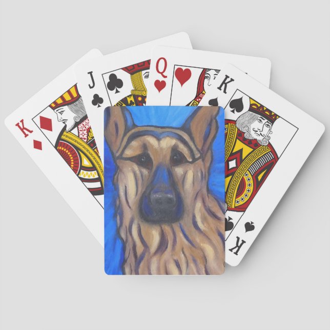 German Shepherd Poker Cards (Back)